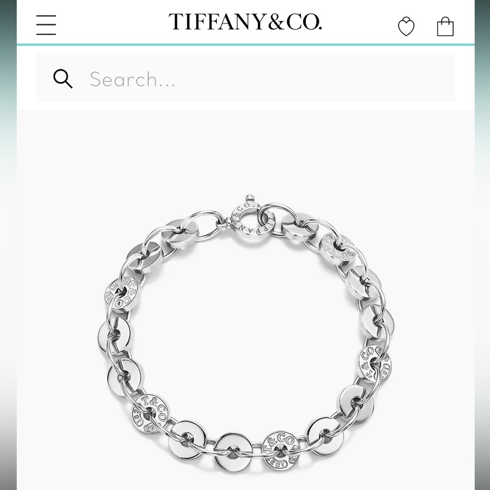 Tiffany circle silver bracelet